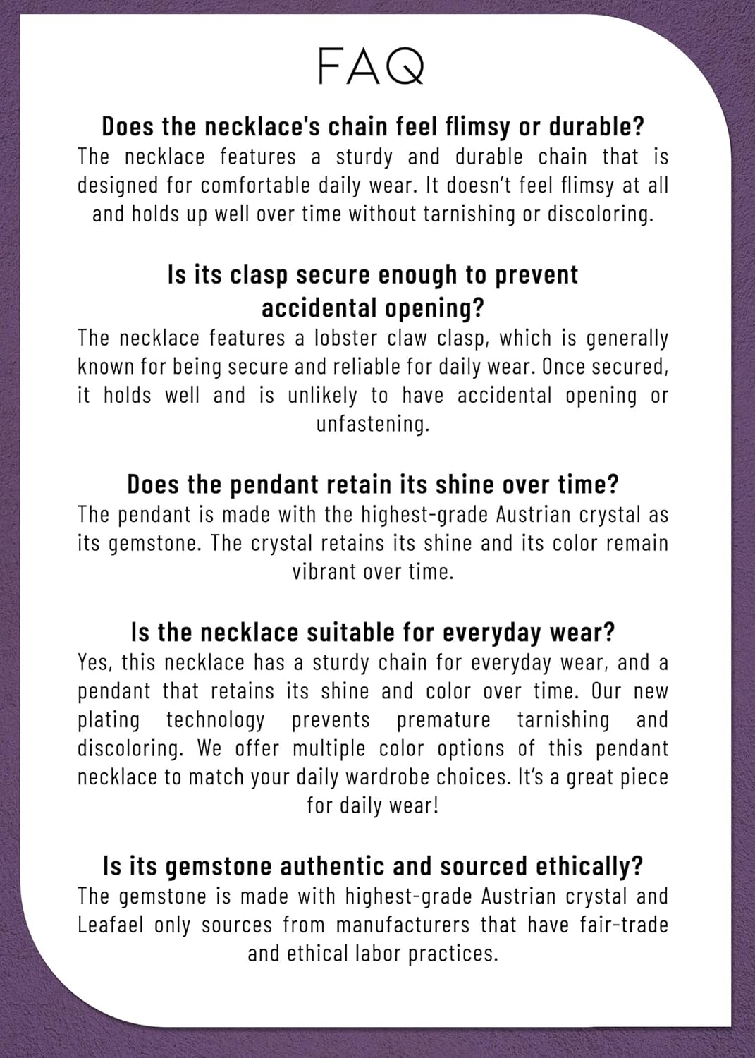 Leafael Birthstone Heart Choker Necklace for Women | Birthstone Necklace White Crystal | Allergy-Free Aesthetic Necklace with Gift Box Included